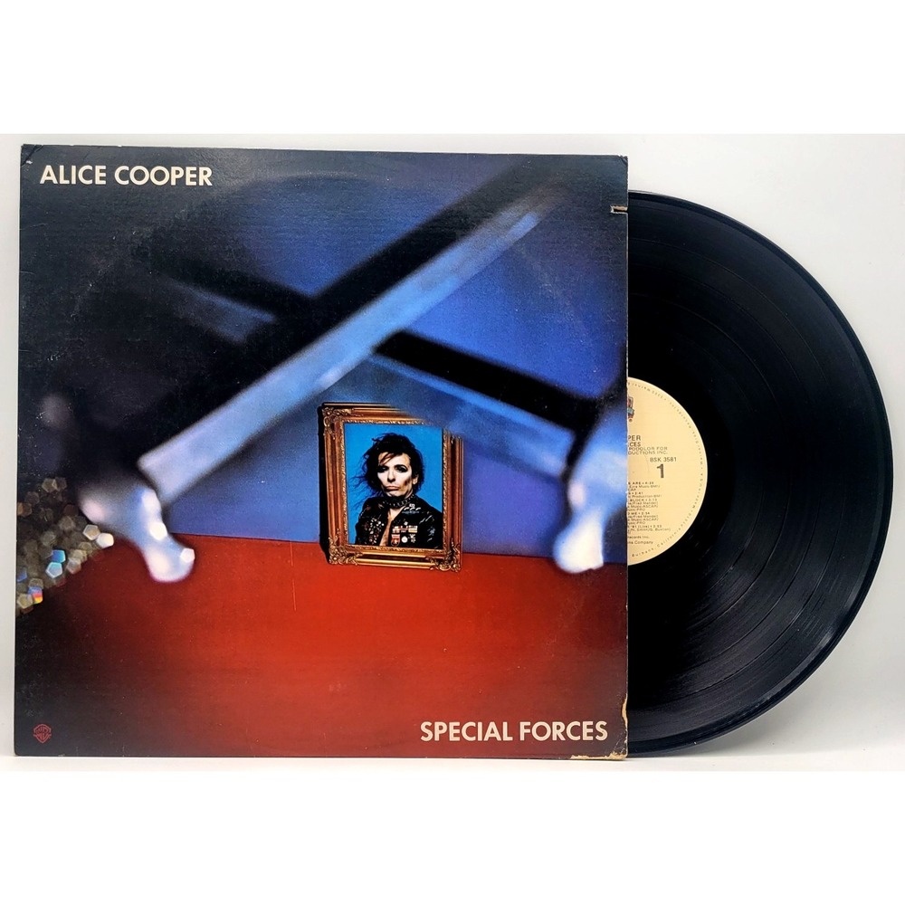 ALICE COOPER - SPECIAL FORCES - ROCK LP RECORD 1981 WANER BROS.